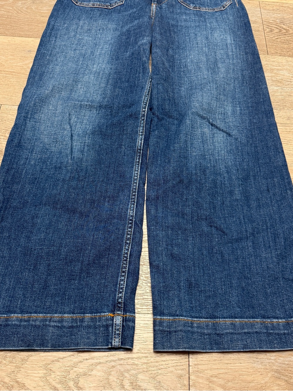 Maeve Blue Denim Colette Jeans Size 26 Flare Wide Leg - Picture 2 of 15